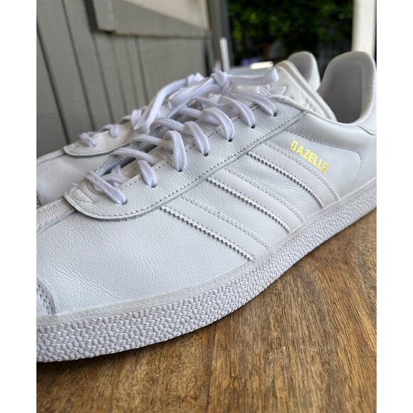 adidas Gazelle White Leather Sneakers Men’s 13 Classic Retro Terrace Shoes main image 9